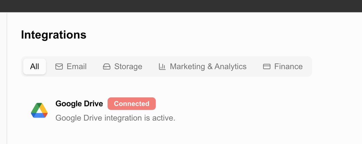Google 계정 연동 권한 요청 화면
