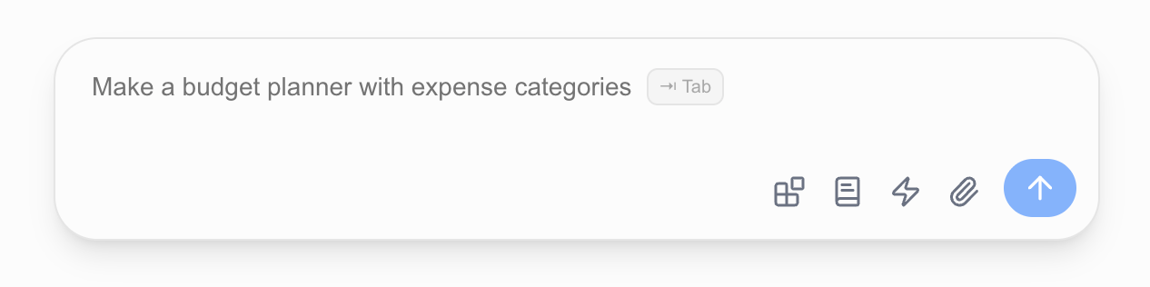 홈 화면 프롬프트 입력창