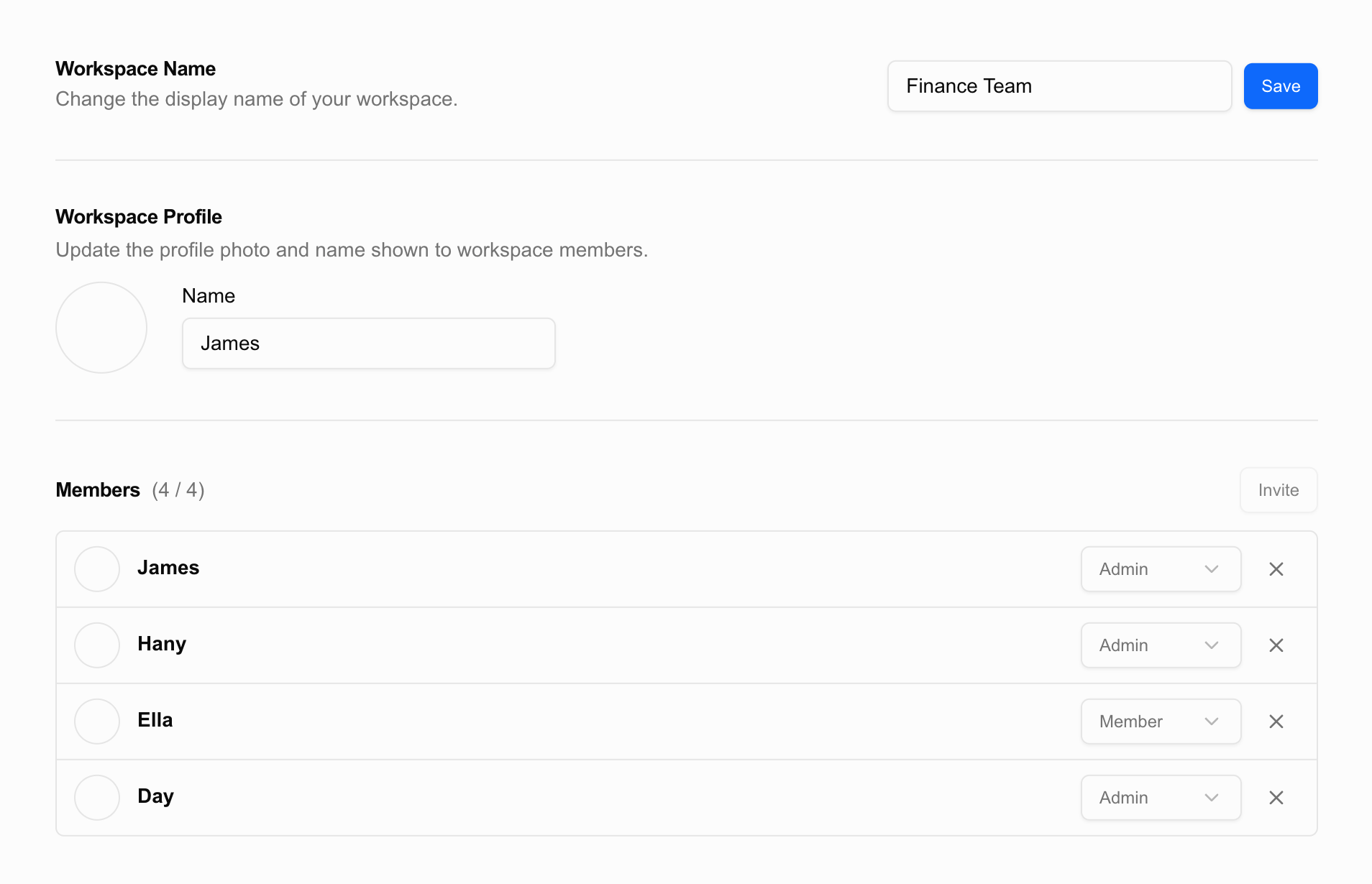 워크스페이스 화면 전체 모습